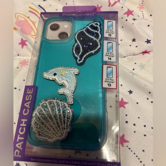 Blue iPhone 13 Case with Marine Accents - Picture 3 of 8